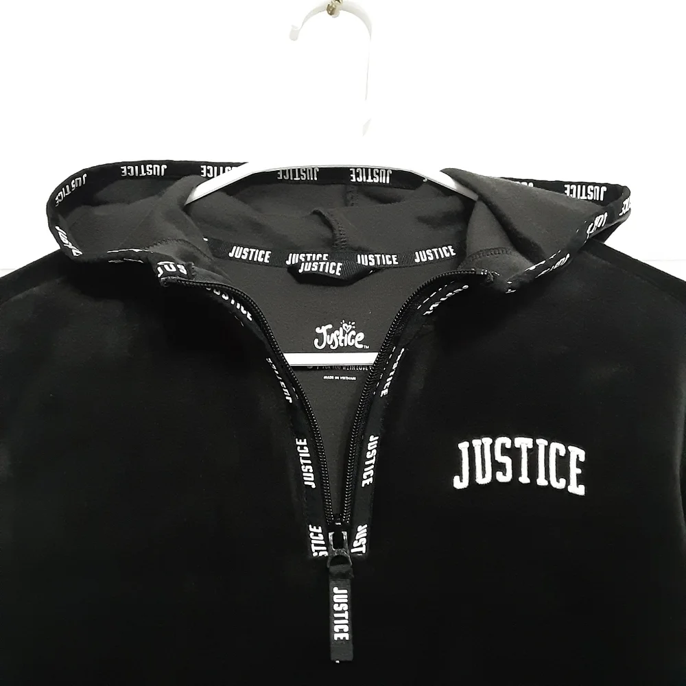 Justice Velvet Hoodie Girls Size 8